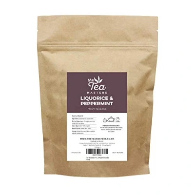 Image of The Tea Masters Prism Teabags Liquorice &amp; Peppermint (1x50)