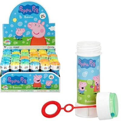 Image of Export.CM 097208 Peppa Pig 60 Millilitre Bubbles, Multi Colour