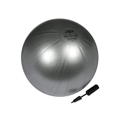 Image of PTP Unisex Adult core ball with pump, Steel grey, 75 cm