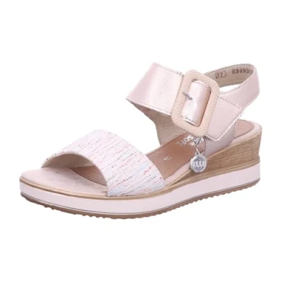 Image of Remonte Capri Womens Wedge Heel Sandals 6 UK White Multi