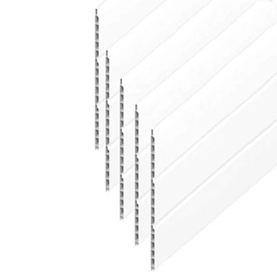 Image of 5 Metre x 300 Millimetre White UPVC Plastic Soffit Board Hollow Cladding Pack of
