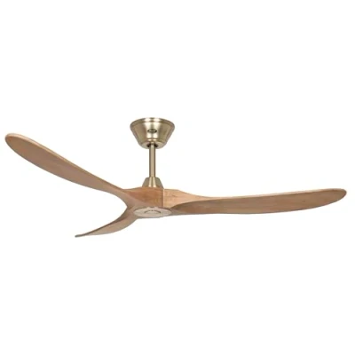 Image of CasaFan Ceiling Fan 315235 ECO GENUINE 152 cm Motor Colour Brass and Oak Wood Blades