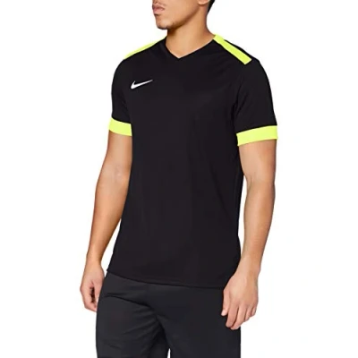 Image of Nike M Nk Dry PRK DRBY II JSY Ss T Shirt Black/Volt/(White), Small