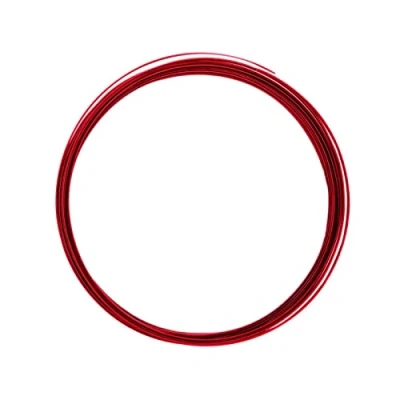 Image of Vaessen Creative Aluminium flat wire 3,5x1mm 5m red,