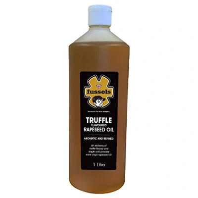 Image of Fussels English Truffle Oil (1 Litre) Infused Extra Virgin Cold Pressed Rapeseed Vegan, Vegetarian &amp; Gluten Free