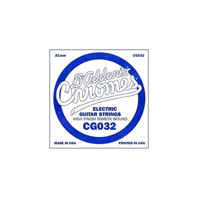 Image of D&#039;Addario .032 Flat Wound Single String for Electric Guitar