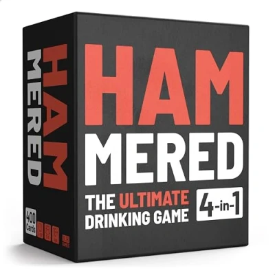 Image of SLSK Games Hammered The ultimate Drinking game with 100 cards Card Party for adults from 18 years old English Version