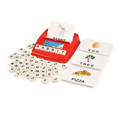 Image of BOHS English Literacy Wiz Fun Game Upper Case Daily Words 60 Flash Cards Preschool Language Learning Educational Toys
