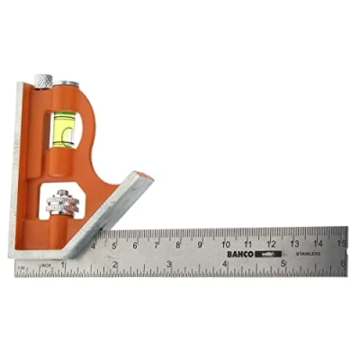 Image of Bahco CS150 150mm Combination Square , Orange