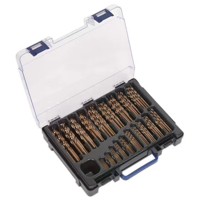 Image of Sealey HSS Cobalt Fully Ground Drill Bit Assortment 170pc Ø1 10mm
