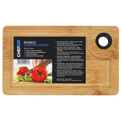 Image of Chef Aid Bamboo Chopping Board, Wood, Brown, 25cm x 15cm
