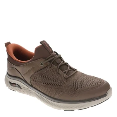 Image of Skechers Men&#039;s Arch Fit Crosser Emeric Sneaker, Brown, 7 UK