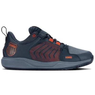 Image of K Swiss Men&#039;s Ultrashot Team Tennis Shoe, Windward Blue Orion Scarlet Ibis, 8.5 UK
