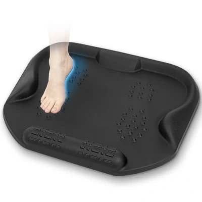 Image of Duronic Anti Fatigue Mat FT01, Large Office Sit Stand Desk Floor Mat, Ergonomic Support for Feet, HIPS, Legs &amp; Back, Massage and Acupressure Points Black