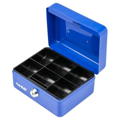 Image of HMF 10215 05 Cash Box 15 x 12 8 cm, Blue