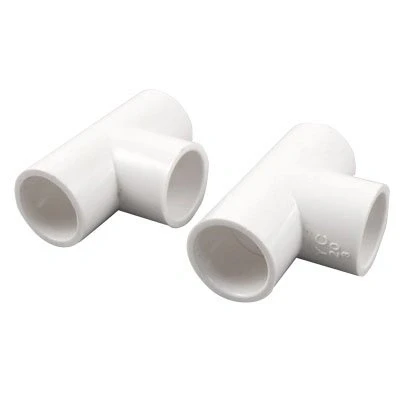 Image of sourcing map 5 Pcs PVC Pipe Fitting 3 Ways Equal Tee Connectors 20mm x Slip
