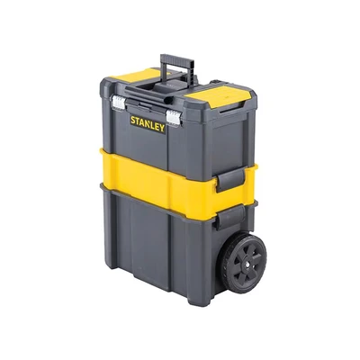 Image of STANLEY Essential Rolling Workshop Toolbox, 3 Tier Stackable Units, STST1 80151