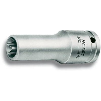 Image of 54705, ASE46834400000 Socket HAZET TORX 880LG E10 Chrome Vanadium Steel