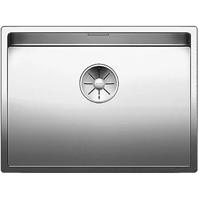 Image of BLANCO 521579 Claron 550 U Built in Kitchen Sink Undermount, Stainless Steel, Satin Gloss, 550mm