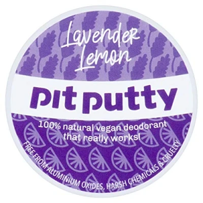 Image of Pit Putty 65g Vegan &amp; Eco Friendly Deodorant Balm 100% Natural For Women Men (Lavender Lemon)