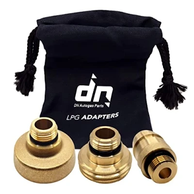 Image of Gomet LPG GPL Autogas Tank Refill Adapter Set M22 for All Europe ACME DISH EURONOZZLE with a Bag RHT