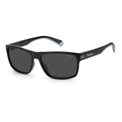 Image of Polaroid PLD 2121/s Sunglasses, 08A/M9 Black Grey, L
