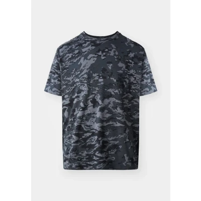 Image of Under Armour ABC CAMO Print Tshirt, Men&#039;s, Size: XL, Castlerock/black