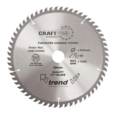 Image of Trend Wood Circular Saw Blade, 350mm Diameter, 30mm Bore, 64 Teeth, TCT, 2.8mm Kerf, +15 Hook, CSB/35064