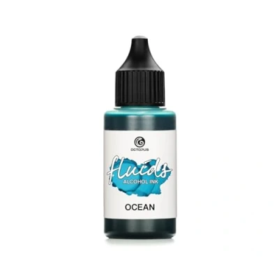 Image of Octopus 30ml Fluids Alcohol Ink blue OCEAN for fluid art and resin,