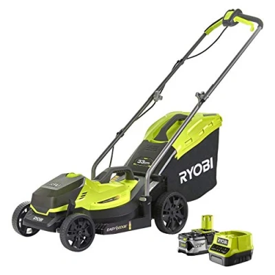 Image of Ryobi RLM18X33B40 18V ONE+ Cordless 33cm Lawnmower Starter Kit (1 x 4.0Ah)