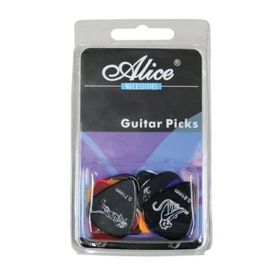 Image of Celluloid Guitar Picks Assorted gauges pack of 24 (animal themed design)