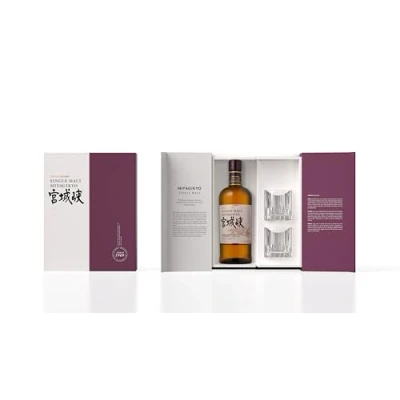 Image of Miyagikyo Single Malt 2 Glass Set 70cl