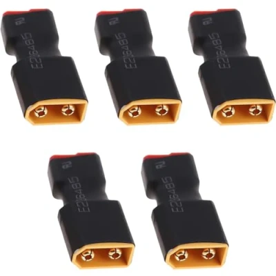 Image of EatPitaya XT60 to T Plug, Male Female Adapter, No Wire Connector for RC Car Plane Lipo Battery ESC 5pcs