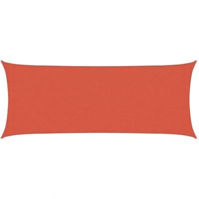 Image of vidaXL Sunshade Sail 160 g/m² Terracotta 2x5 m HDPE