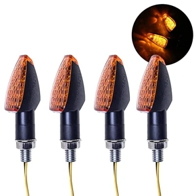 Image of SFONIA 4pcs Motorcycle Indicators 14LED Turn Signal Lights 12V Waterproof Turning Indicator Light Universal for Scooter Quad Cruiser Off Road