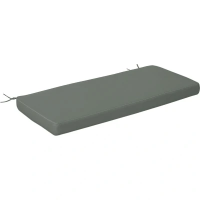 Image of Outsunny Garden Bench Cushion 2 Seater Loveseat Seat Pad for Patio Swing Furniture Indoor &amp; Outdoor Use, 120 x 50 8 cm, Grey