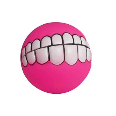 Image of Paowsietiviity 8 cm Grinning Teeth Sound Ball Pet Dog Puppy Squeaky Chew Toys Bite resistant Squeaker