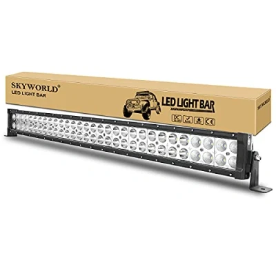 Image of SKYWORLD LED Light Bar, 32 inch 180W Dual Row Straight Bar 6000K IP67 Waterproof Spot Flood Combo Offroad Work Driving Fog Lamp for Truck 4X4 ATV UTV Boat 12V 24V
