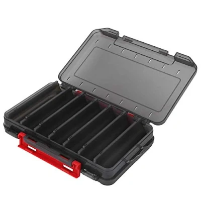 Image of Entatial 199g Large Capacity Double Layer Lure Box, Transparent Color Tool Sea Fishing for Wild Fishing(Luya Box)