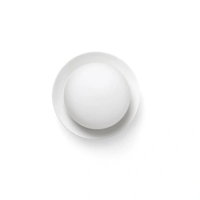 Image of May Led White Flush Wall, Ceiling Lamp IP44