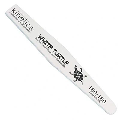 Image of Kinetics Professional Long Lasting Nail File White Turtle Grit 180/180 (Single File) …