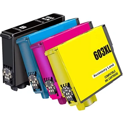 Image of Accessory Land 603XL Ink Cartridges Replacement for Epson Use with Expression Home XP 3100 4100 2100 2105 3105 4105, Workforce WF 2810 2830 2835 2850 (1Set)