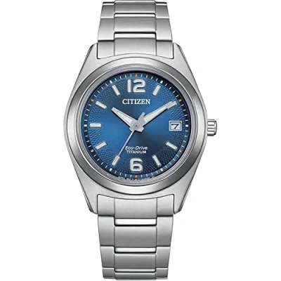 Image of Citizen Men Analogue Eco Drive Watch with Titanium Strap FE6151 82L