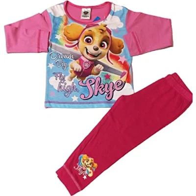Image of Paw Patrol Girls Toddler Official Skye Character Pyjama Set 36127 (18 24 Months) Multicolor