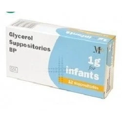 Image of Glycerol 1g for Infants Suppositories, Pack of 2x12