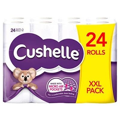 Image of Cushelle XXL 24 Rolls of Toilet Paper (Pack Rolls)