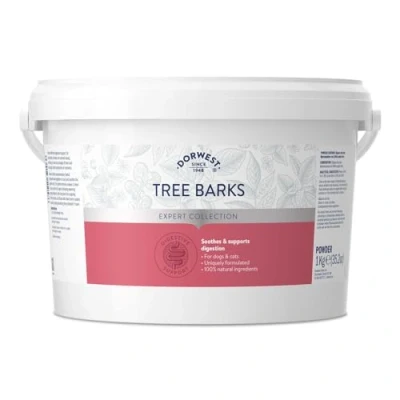 Image of DORWEST HERBS Tree Barks Powder for Dogs and Cats, 1kg, Slippery Elm Soothes Digestion &amp; Upset Tummies, Eases Discomfort, Natural Formula