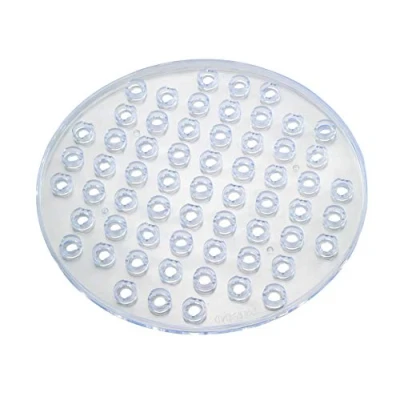 Image of WENKO 2005575100 Sink mat Kristall Transparent Extra Strong, Round, Plastic, 31 x 1 cm,