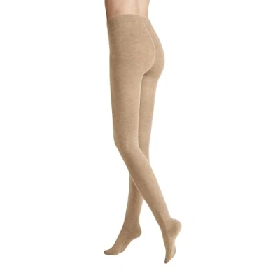 Image of Hudson Women&#039;s Relax Montana Wärmend Knitted Tights, Cotton, Beige 0723, 40 42