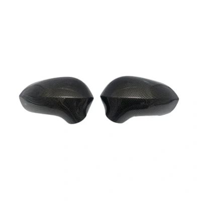 Image of Door Mirror Covers Caps Pair For Seat Leon MK2 1P Ibiza MK4 6J Exeo 3R 2008 2017 Replacement Rearview Side Cap Wing Cover(Carbon Look)